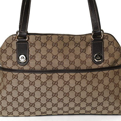 Gucci Monogram Medium Charmy Shoulder Bag Brown 8 of 12