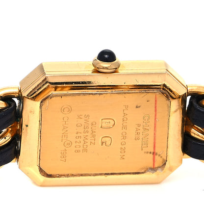 Chanel Stainless Steel Lambskin 20mm Chain Premiere Quartz Watch Gold L 4 of 4