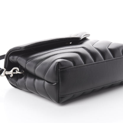 Saint Laurent Calfskin Y Quilted Monogram Toy Loulou Crossbody Bag Black 5 of 8