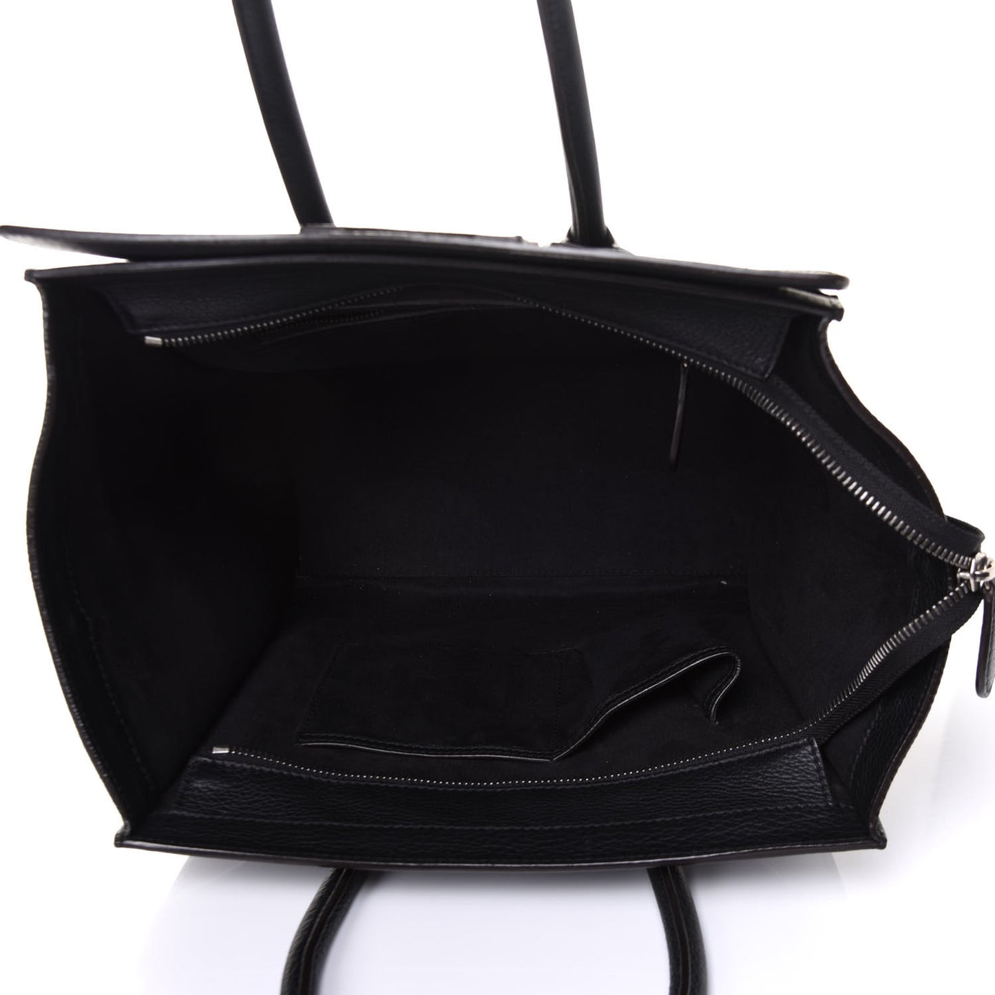 Drummed Calfskin Mini Luggage Black