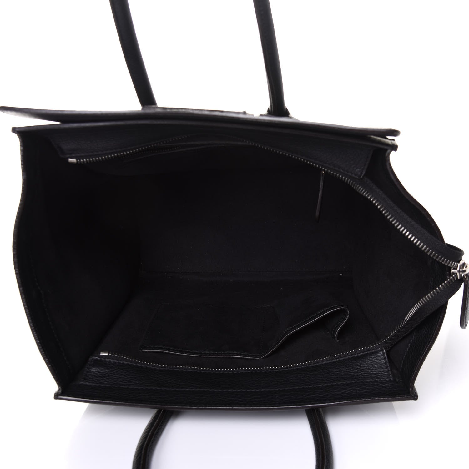 Celine Drummed Calfskin Mini Luggage Black 7 of 10