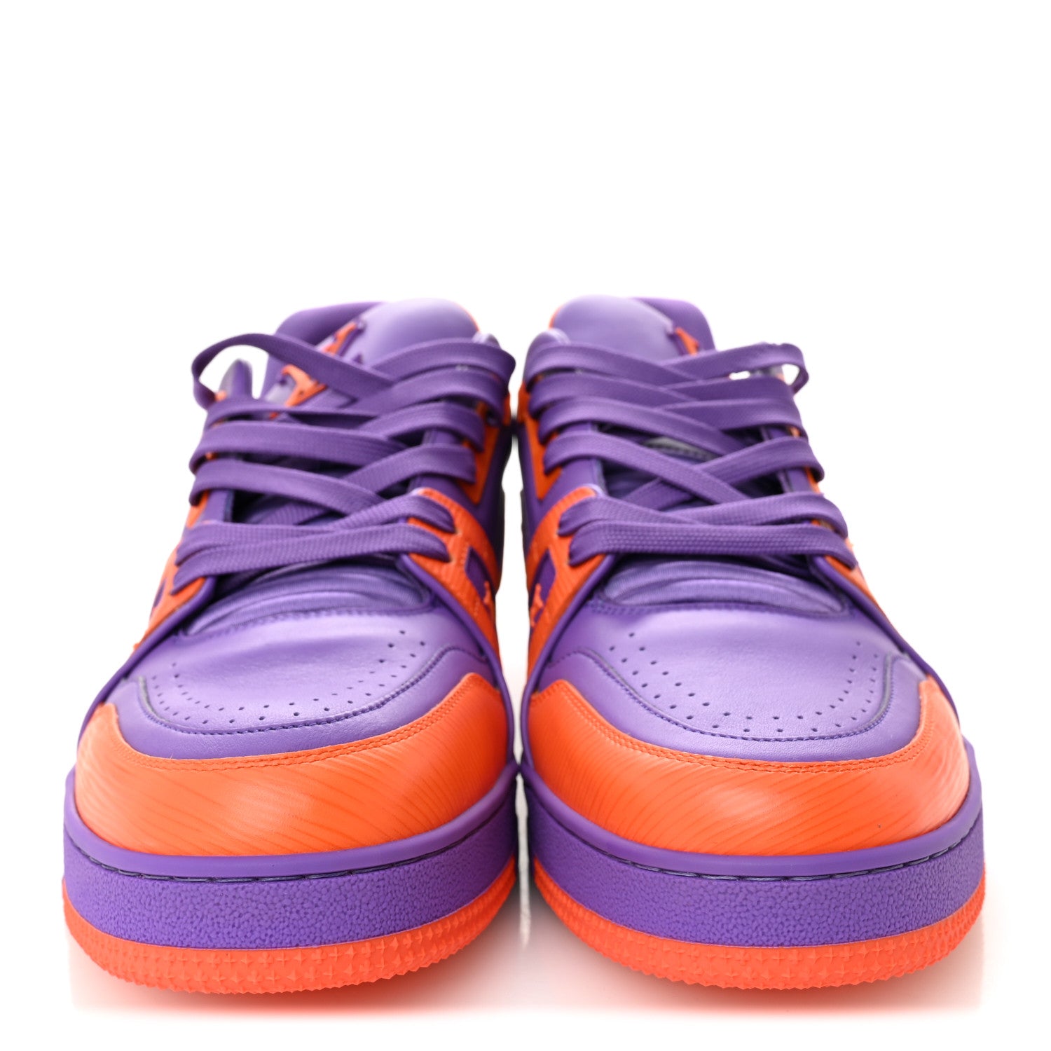 Louis Vuitton Calfskin Epi Mens LV Trainer Sneakers 9 Violet 3 of 10