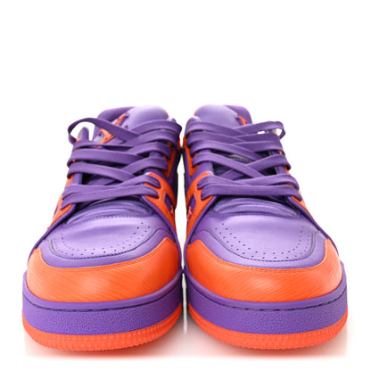 Louis Vuitton Calfskin Epi Mens LV Trainer Sneakers 9 Violet 3 of 10