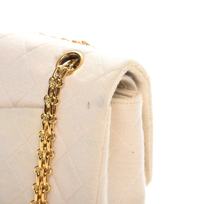 Chanel Jersey Quilted Medium Double Flap Beige 11 of 18