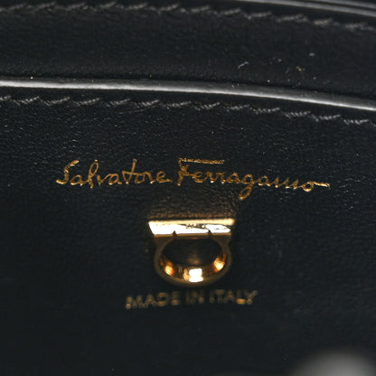 Salvatore Ferragamo Calfskin Small Cage Bag Black 6 of 9