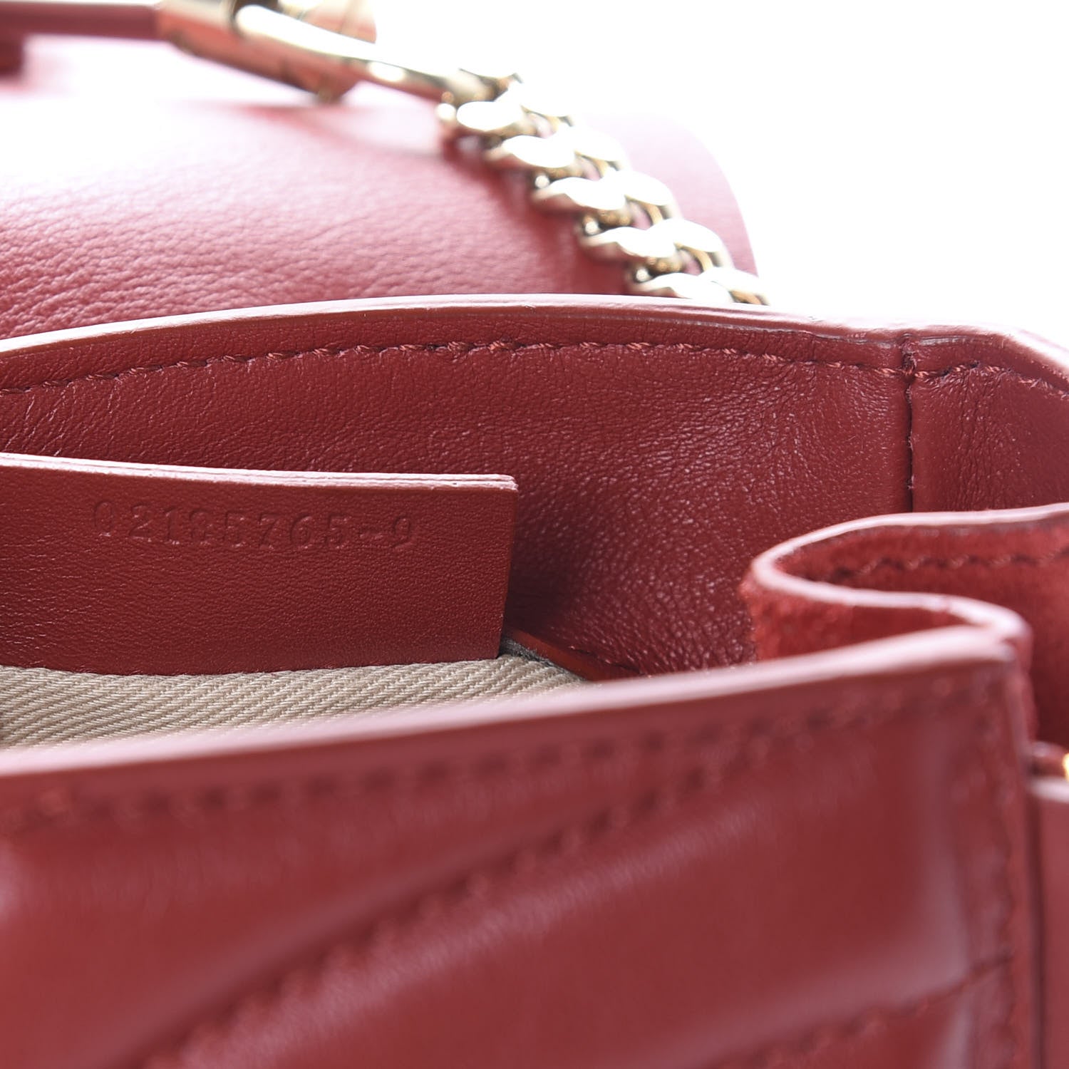 Chloe Calfskin Quilted Mini Faye Backpack Dahlia Red 6 of 12