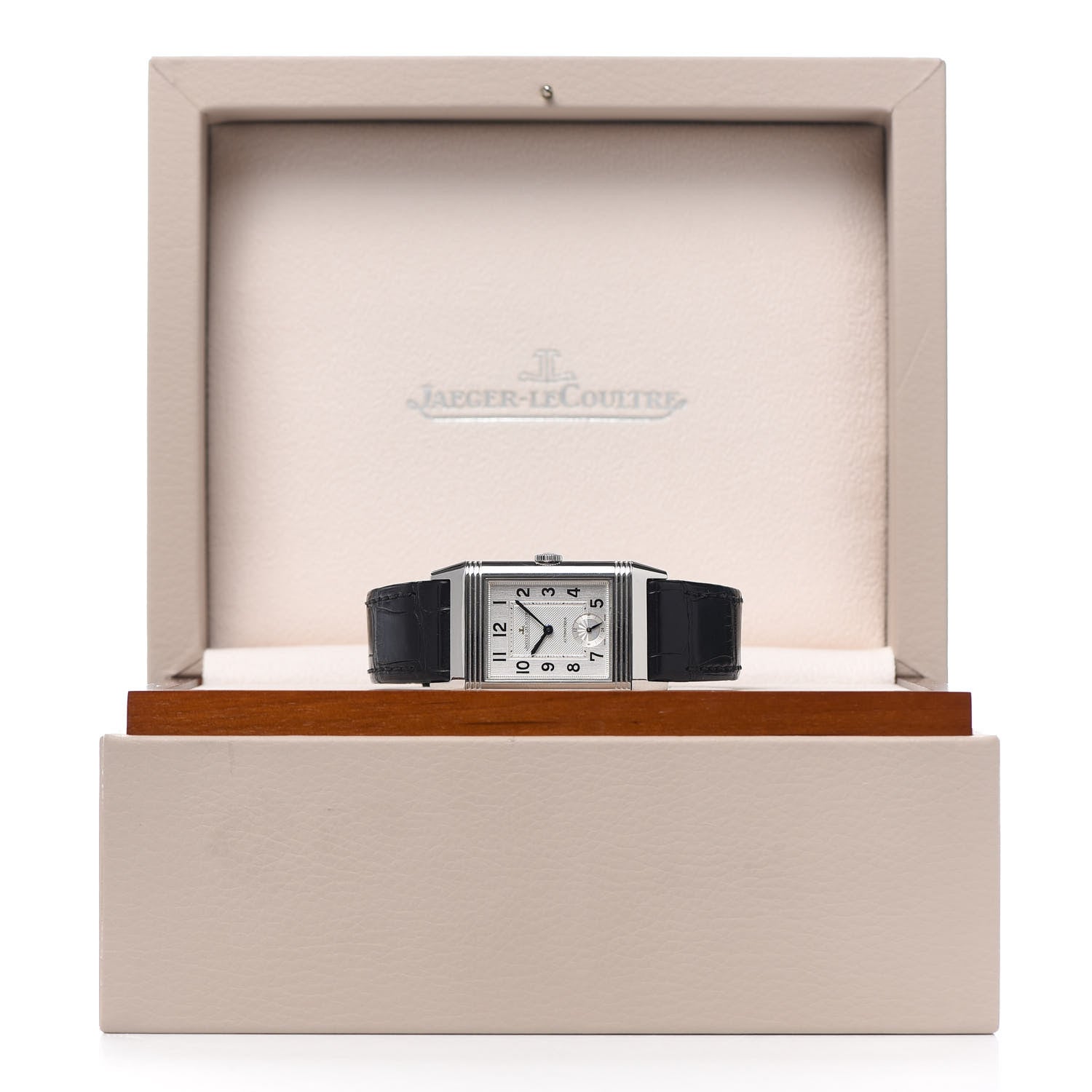 Jaeger-LeCoultre Stainless Steel Alligator 27mm Reverso Night & Day Manual Winding Watch Q3808420 8 of 8