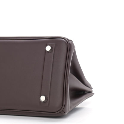 Hermes Swift Birkin Shadow 25 Rouge Sellier 10 of 11
