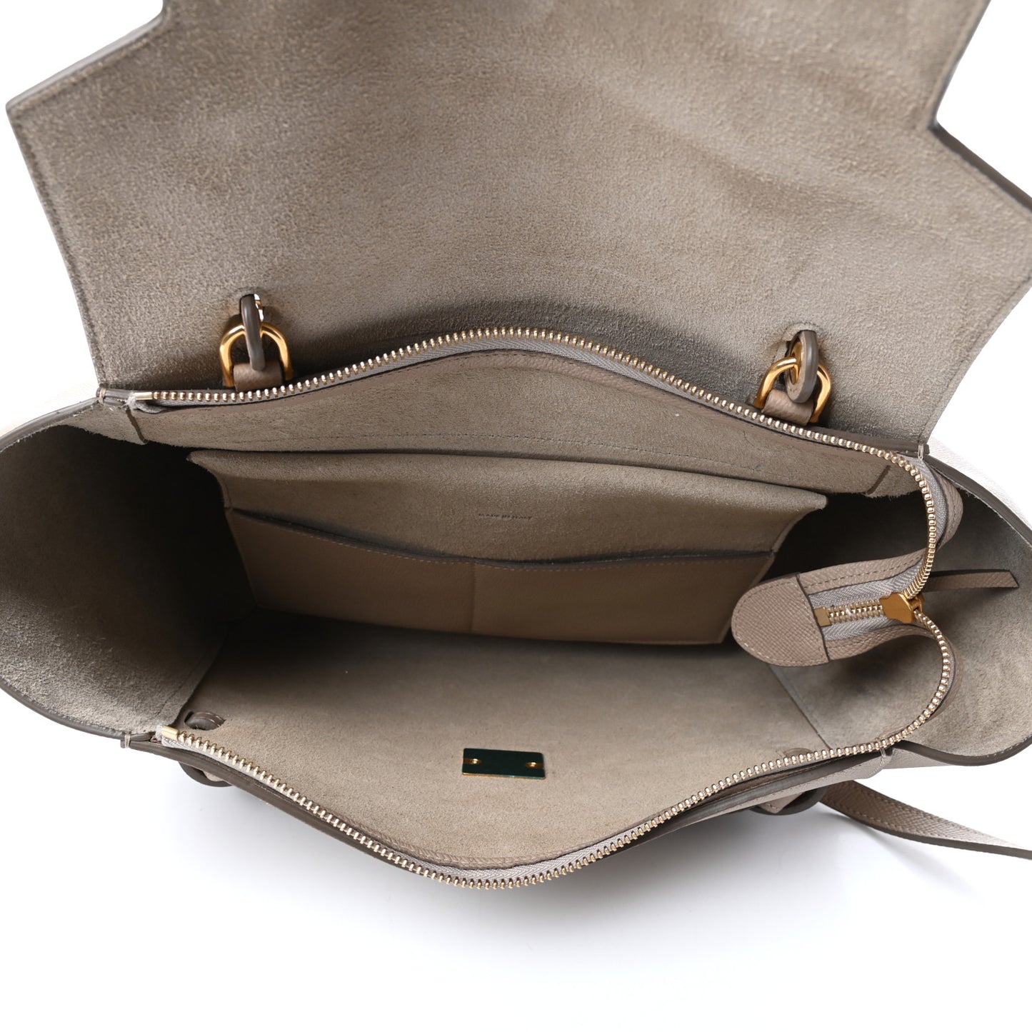 Grained Calfskin Mini Belt Bag Light Taupe
