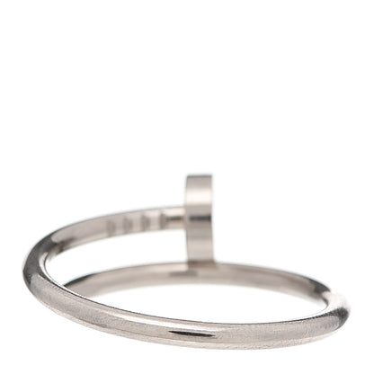 Cartier 18K White Gold Small Juste Un Clou Ring 55 7.25 3 of 6