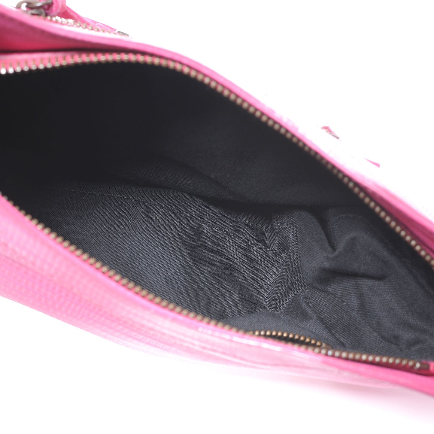 Agneau Lizard Embossed Hip Pink