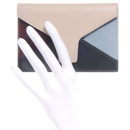 Celine Pony Calfskin Diamond Clutch Wallet Blush 2 of 7