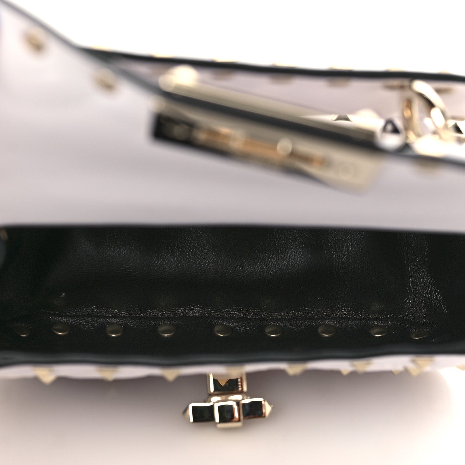 Valentino Garavani Nappa Micro Rockstud Spike Shoulder Bag Ivory 5 of 9