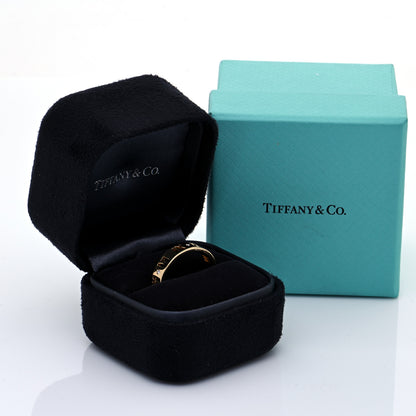 Tiffany 18K Yellow Gold Diamond Wide Atlas Pierced Ring 60 9.25 6 of 6