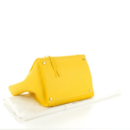 Celine Supple Calfskin Medium Phantom Luggage Sun Yellow 4 of 9