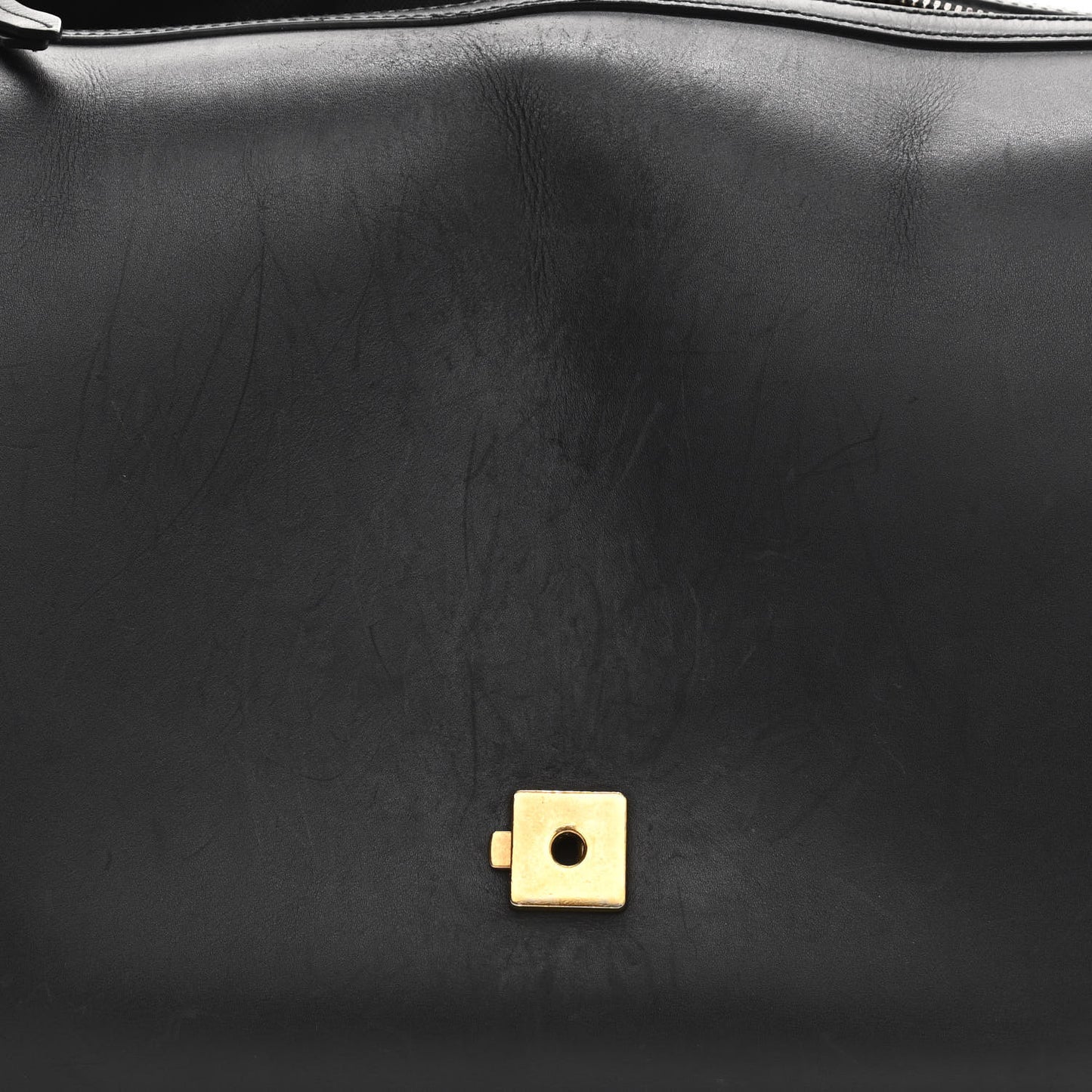 Calfskin GG Marmont Top Handle Briefcase Black