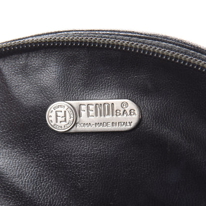 Fendi Calfskin Woven Crossbody Black 6 of 12