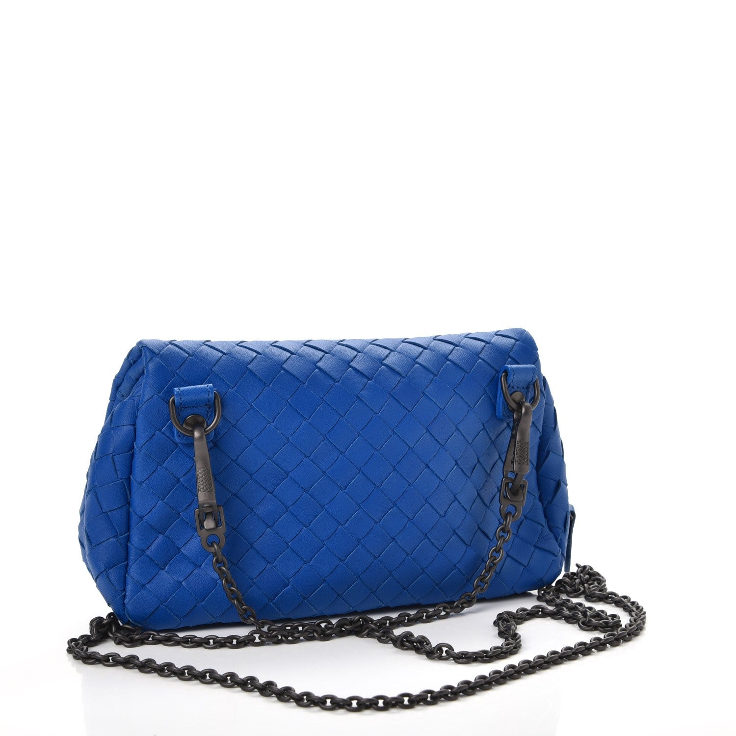 Bottega Veneta Nappa Intrecciato Small Chain Crossbody Bleuette 3 of 10