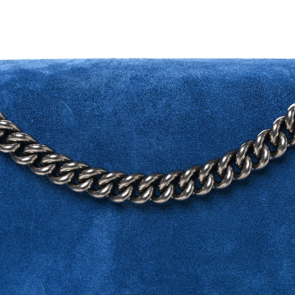 Gucci Suede Medium Dionysus Shoulder Bag Blue 8 of 11