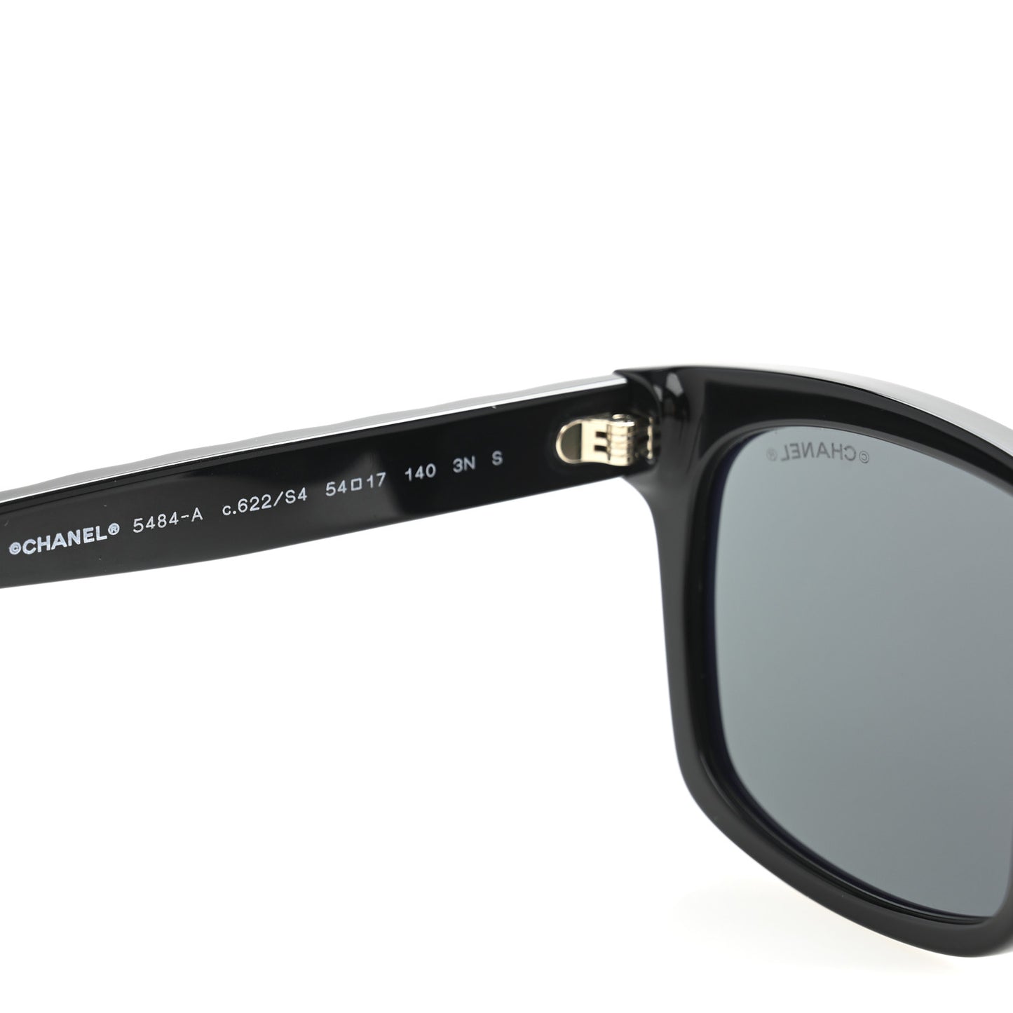 Acetate Quilted Square Sunglasses 5484-A Black