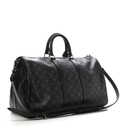Louis Vuitton Monogram Eclipse Keepall Bandouliere 45 3 of 12