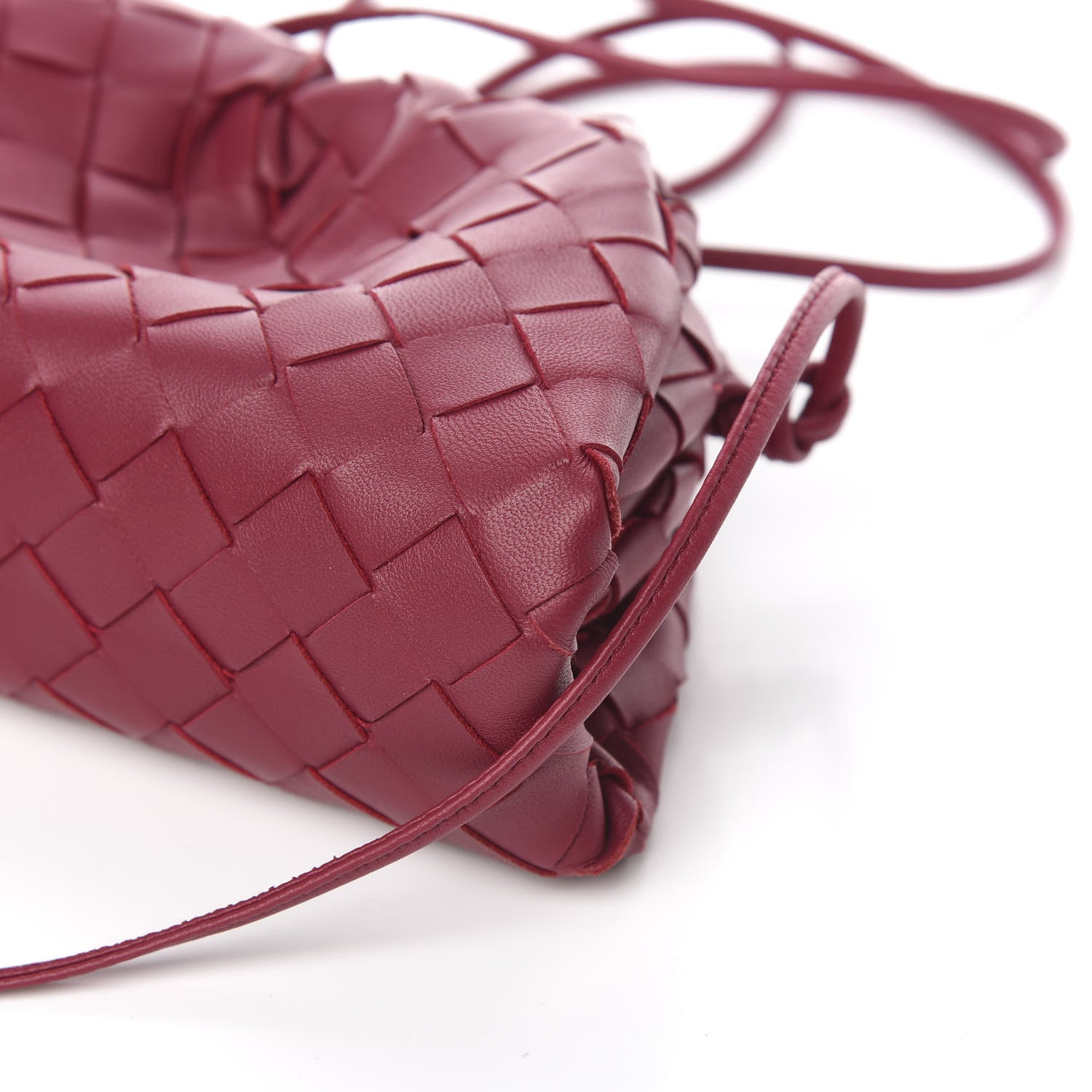 Bottega Veneta Nappa Intrecciato The Mini Pouch Amaranto 8 of 9