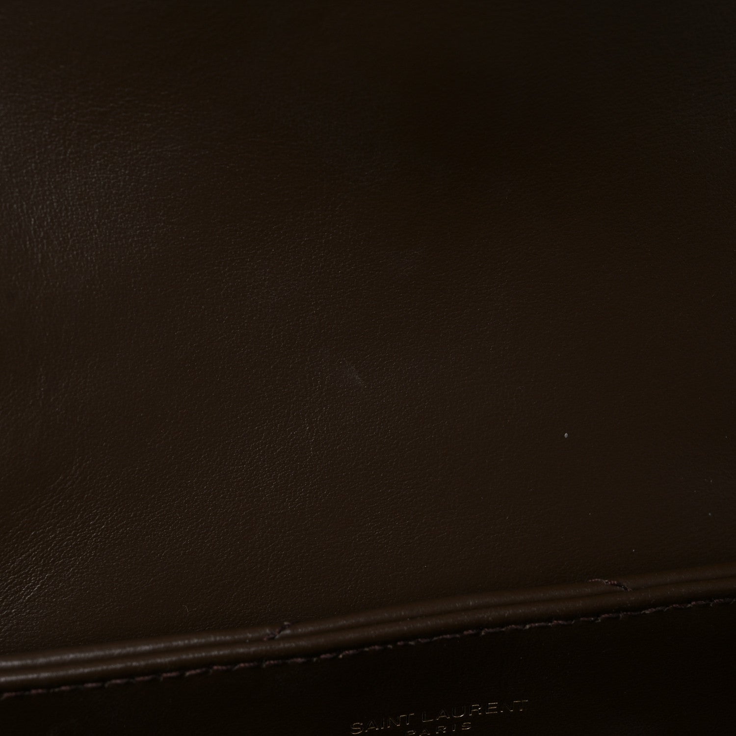 Saint Laurent Calfskin Y Quilted Monogram Medium Loulou Chain Satchel Soil Brown 12 of 13
