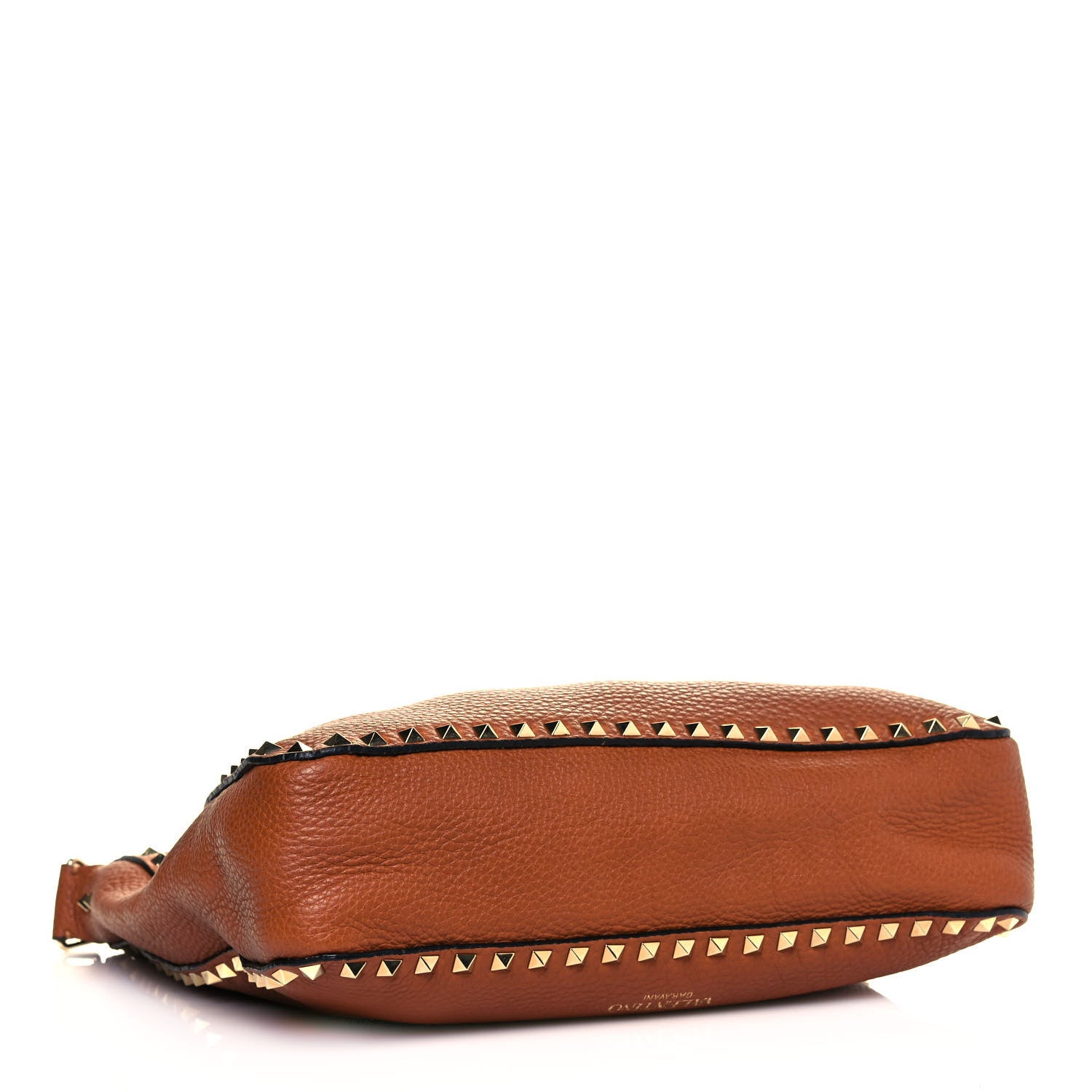 Valentino Garavani Pebbled Calfskin Large Rockstud Flip-Lock Messenger Bag Light Cuir 4 of 10