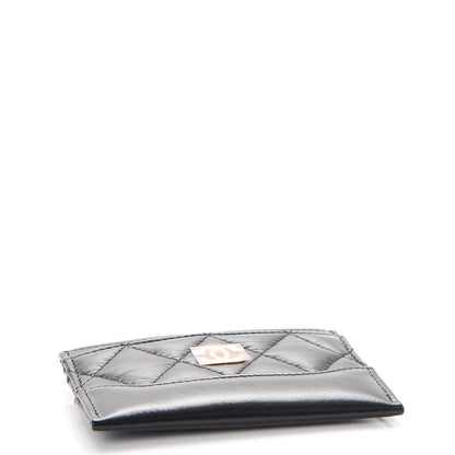 Chanel Aged Calfskin Quilted Gabrielle Card Holder Black 4 of 9