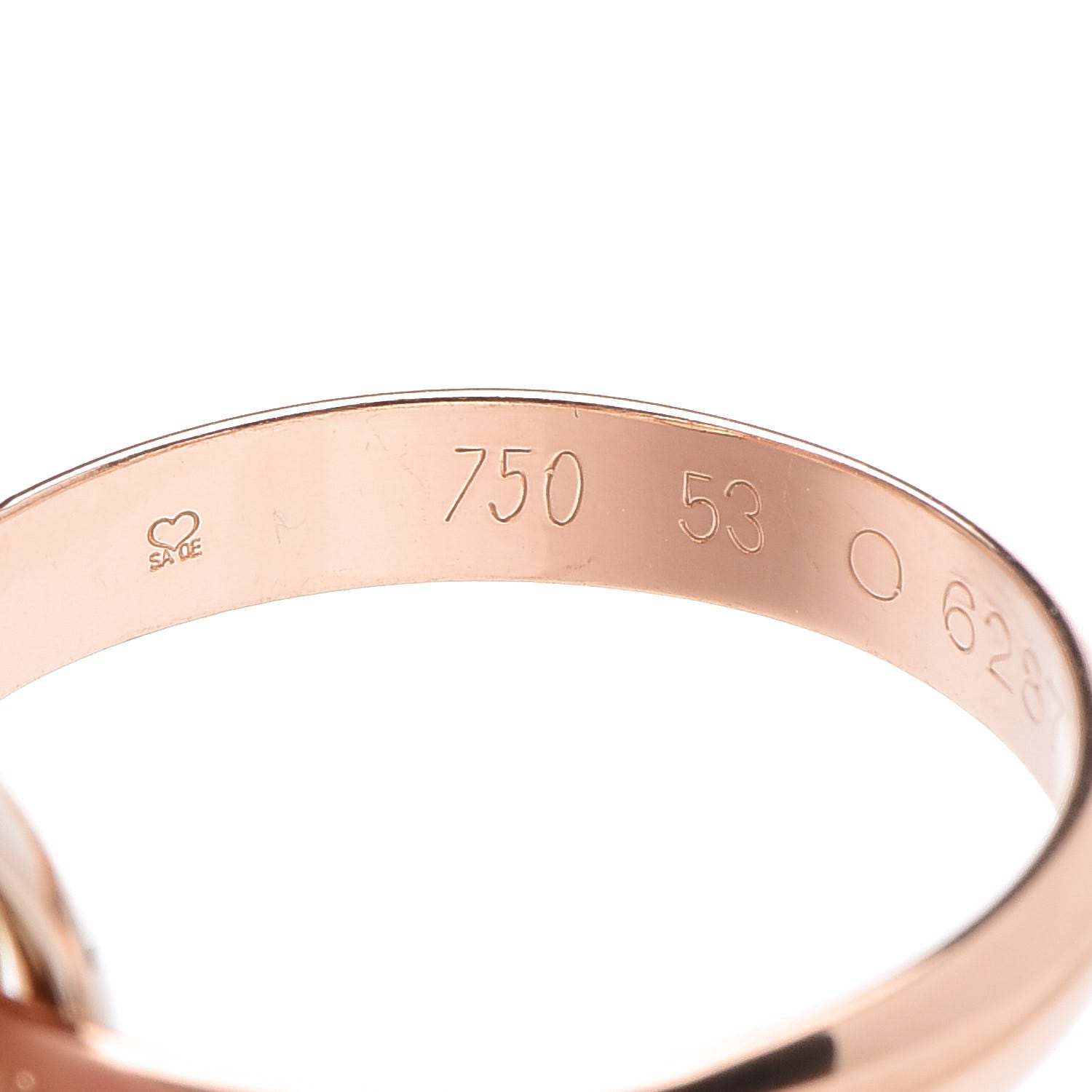 Cartier 18K Pink Yellow White Gold Les Must De Trinity Ring 53 6.25 4 of 5