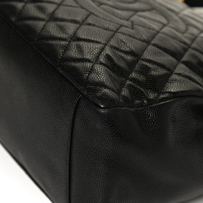 Chanel Caviar Quilted Grand Shopping Tote GST Black 12 of 13