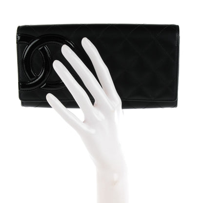 Chanel Calfskin Quilted Cambon Flap Wallet Black 2 of 8