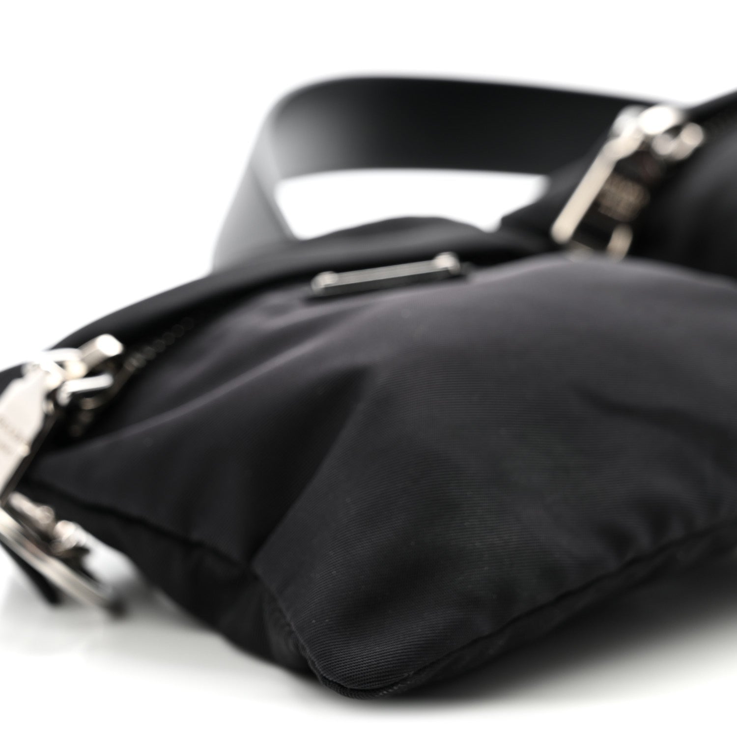Prada Tessuto Nylon Saffiano Belt Bag 90 36 Black 8 of 9