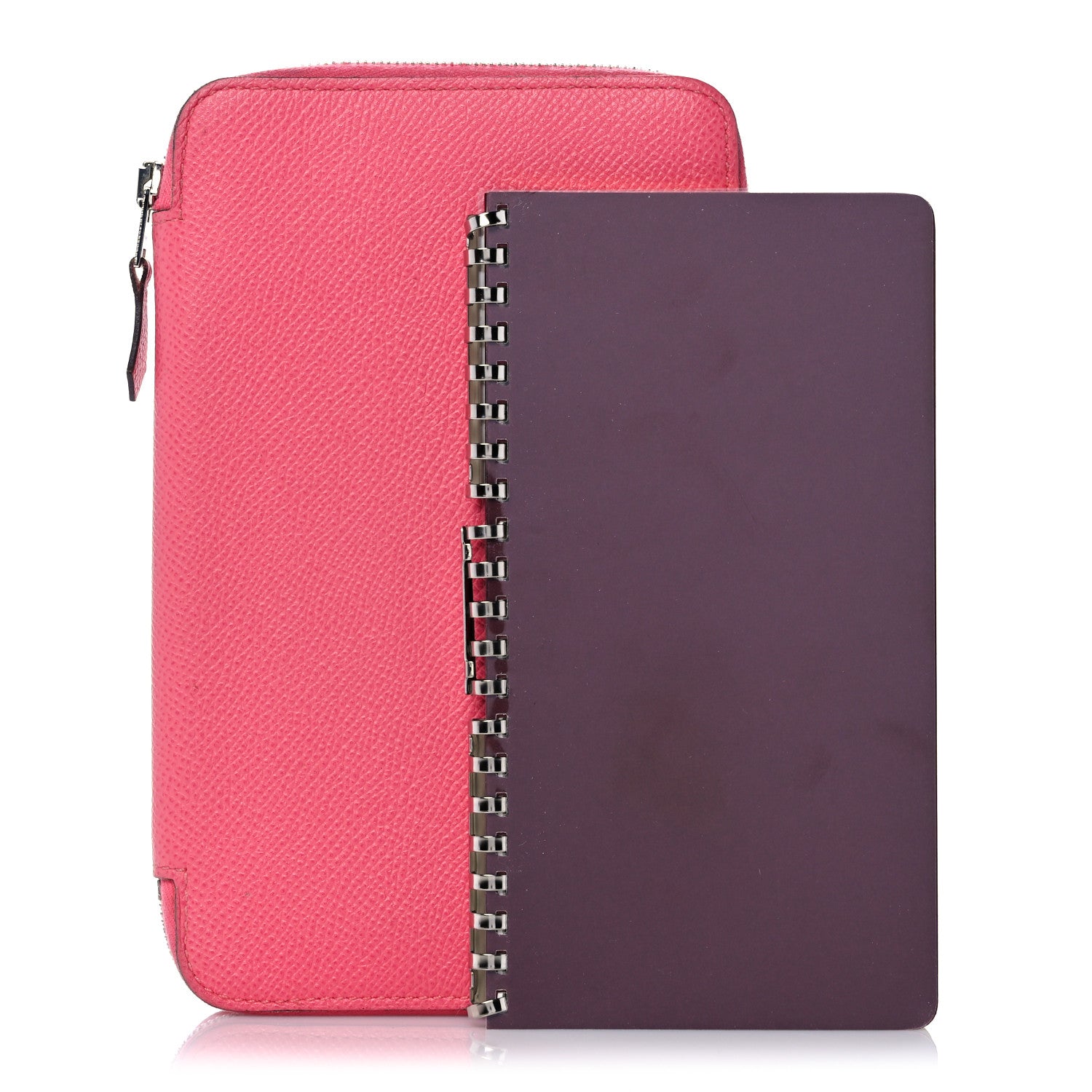 Hermes Epsom Vision II Zip Agenda Rose Azalee 3 of 13