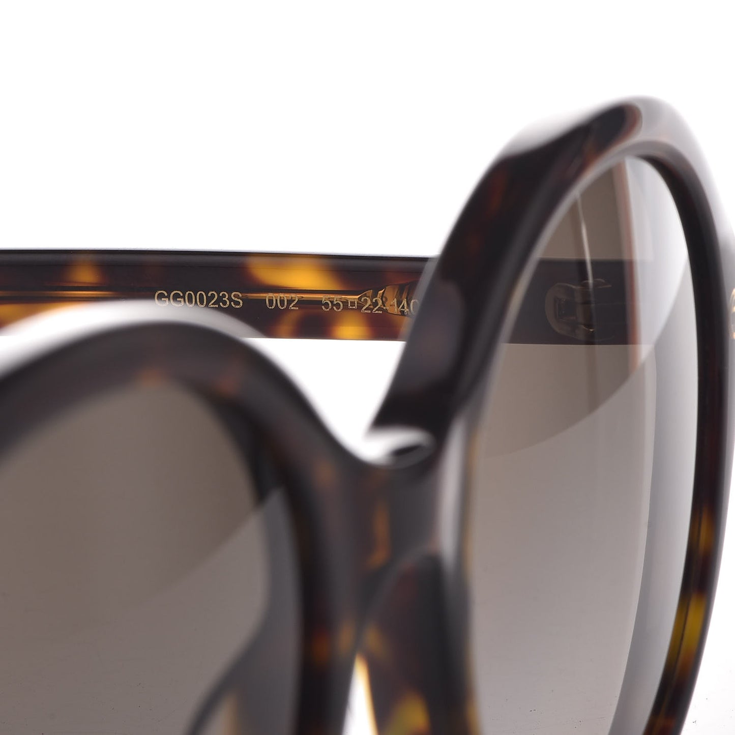 Acetate Round Sunglasses GG 0023S Tortoise