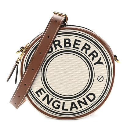 Burberry Canvas Calfskin Louise Bag Natural 1 of 10