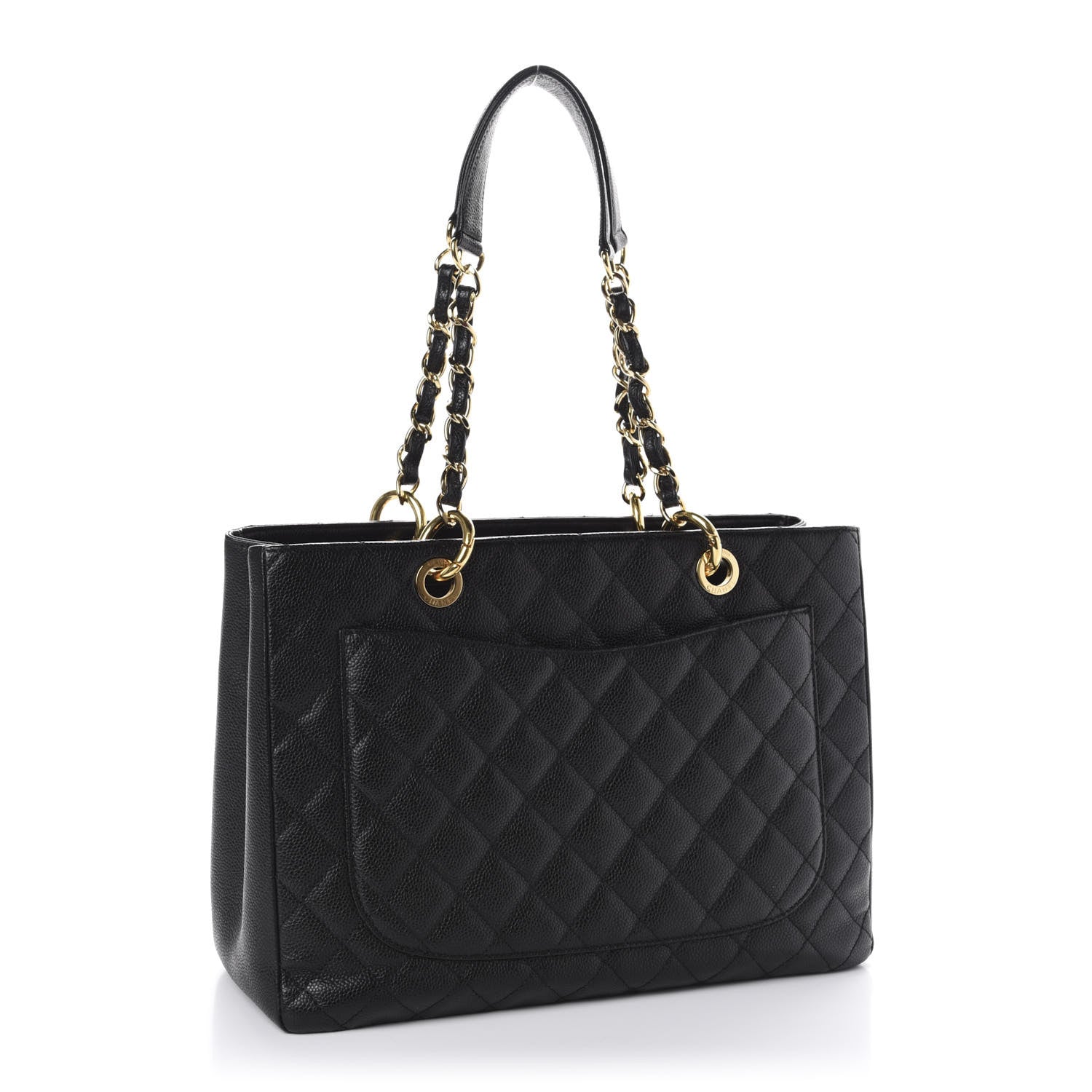 Chanel Caviar Quilted Grand Shopping Tote GST Black 4 of 11