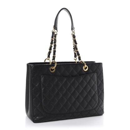 Chanel Caviar Quilted Grand Shopping Tote GST Black 4 of 11