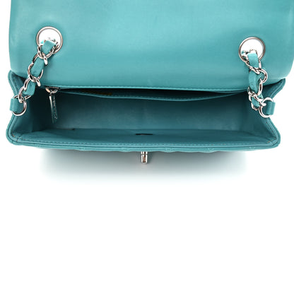 Chanel Lambskin Quilted Mini Rectangular Flap Turquoise 4 of 4