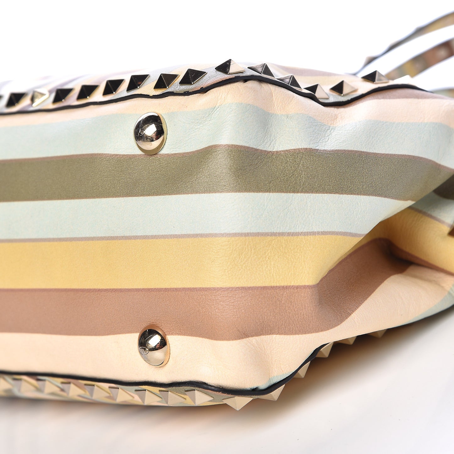 Vitello Native Couture 1975 Small Rockstud Tote Multicolor