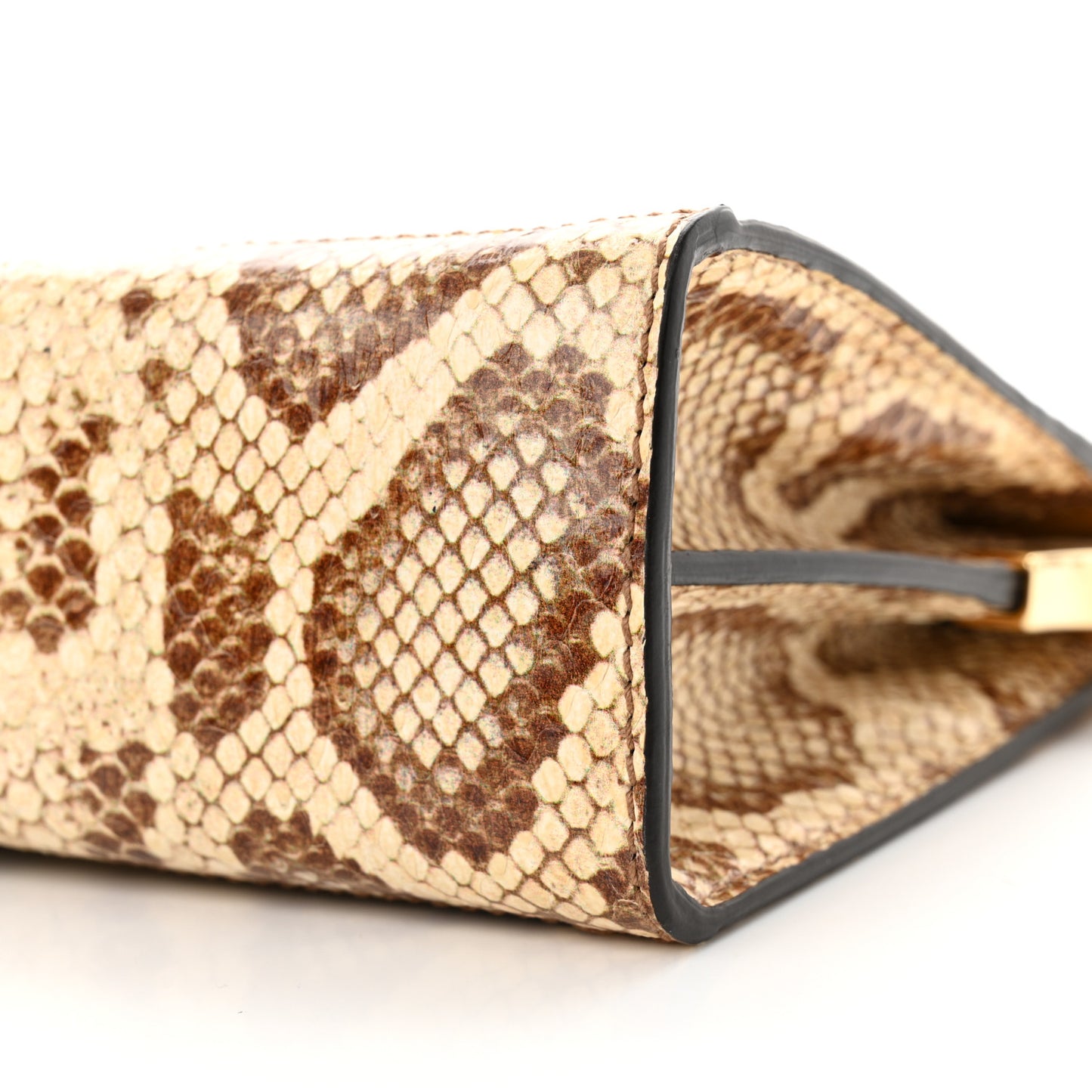 Raffia Elaphe GG Small Ophidia Chain Shoulder Bag Natural Cream Brown