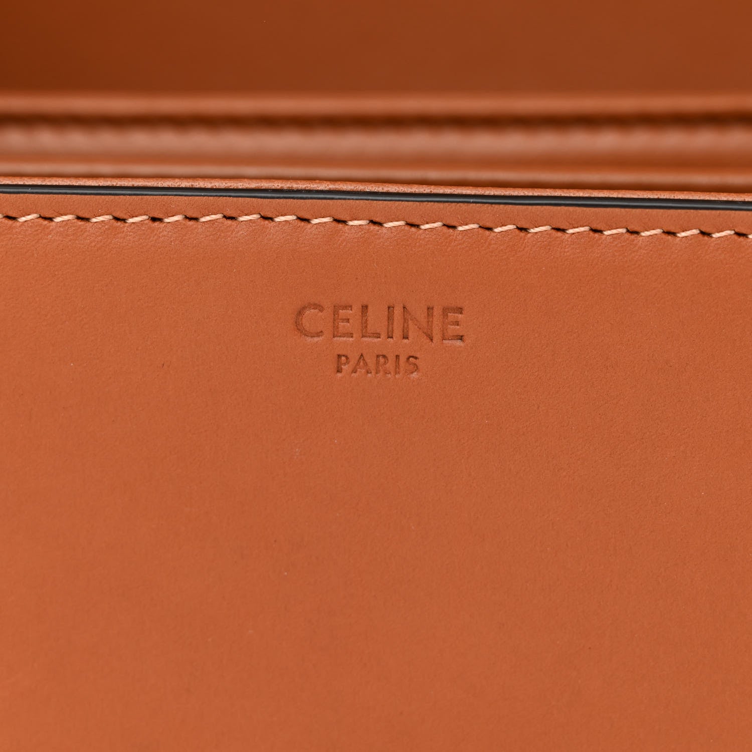 Celine Natural Calfskin Triomphe Tan 6 of 12