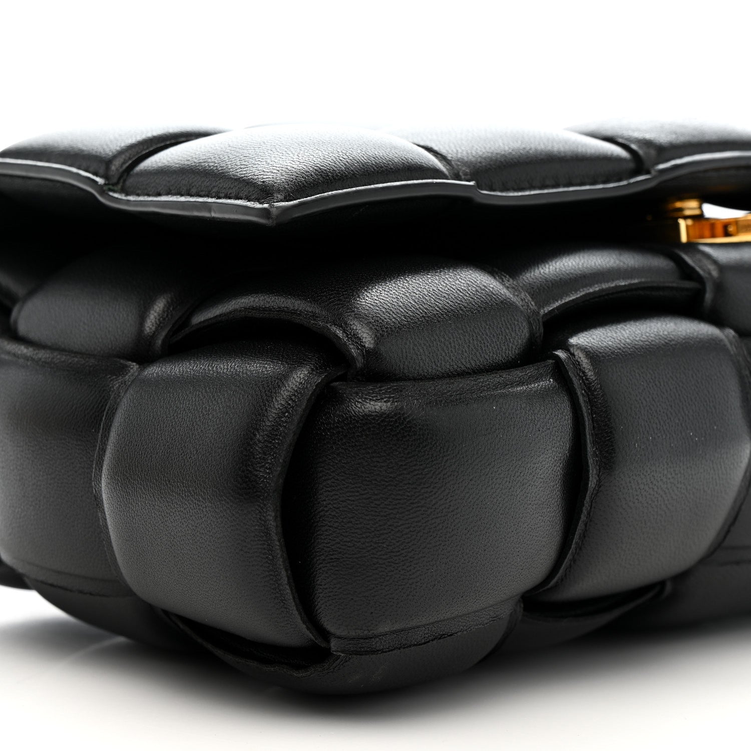 Bottega Veneta Nappa Maxi Intreccio Padded Cassette Crossbody Bag Black 8 of 10