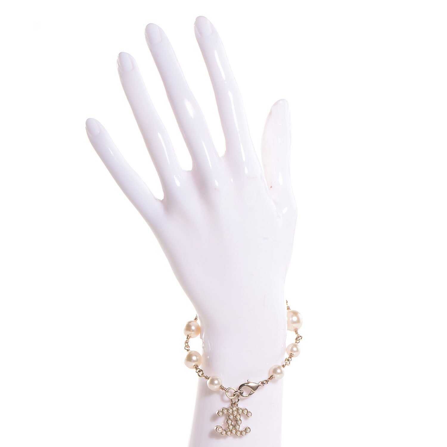 Chanel Pearl CC Bracelet Gold 2 of 5