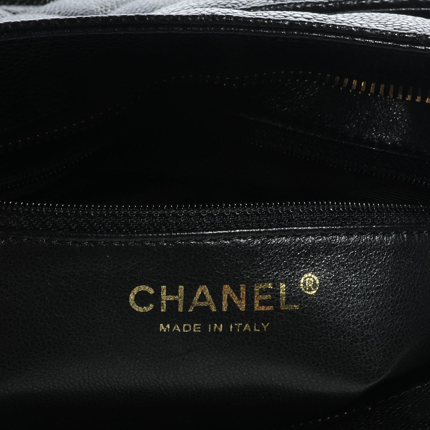 Caviar Medallion Tote Black
