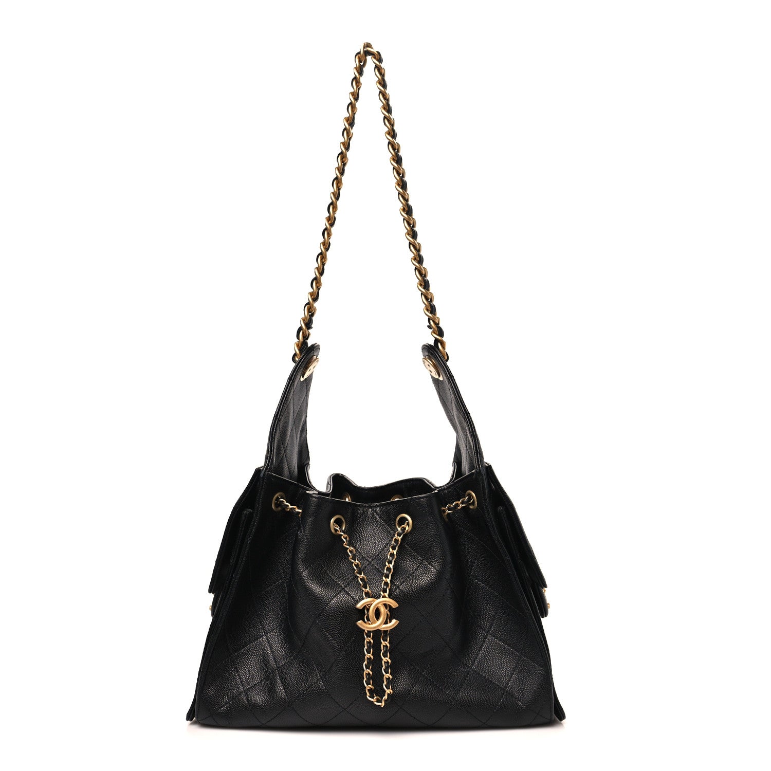 Chanel Caviar Quilted Small Chanel 25 Handbag Black 1 of 12