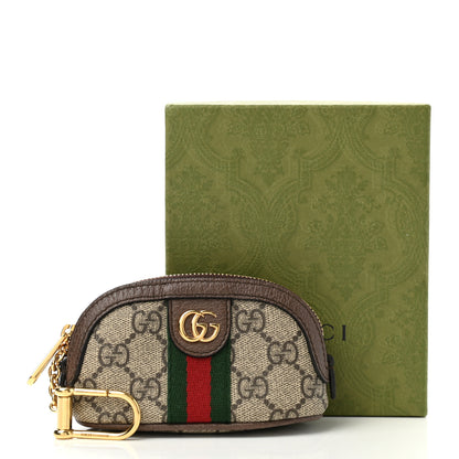 Gucci GG Supreme Monogram Web Ophidia Dome Key Pouch Beige New Acero 8 of 8