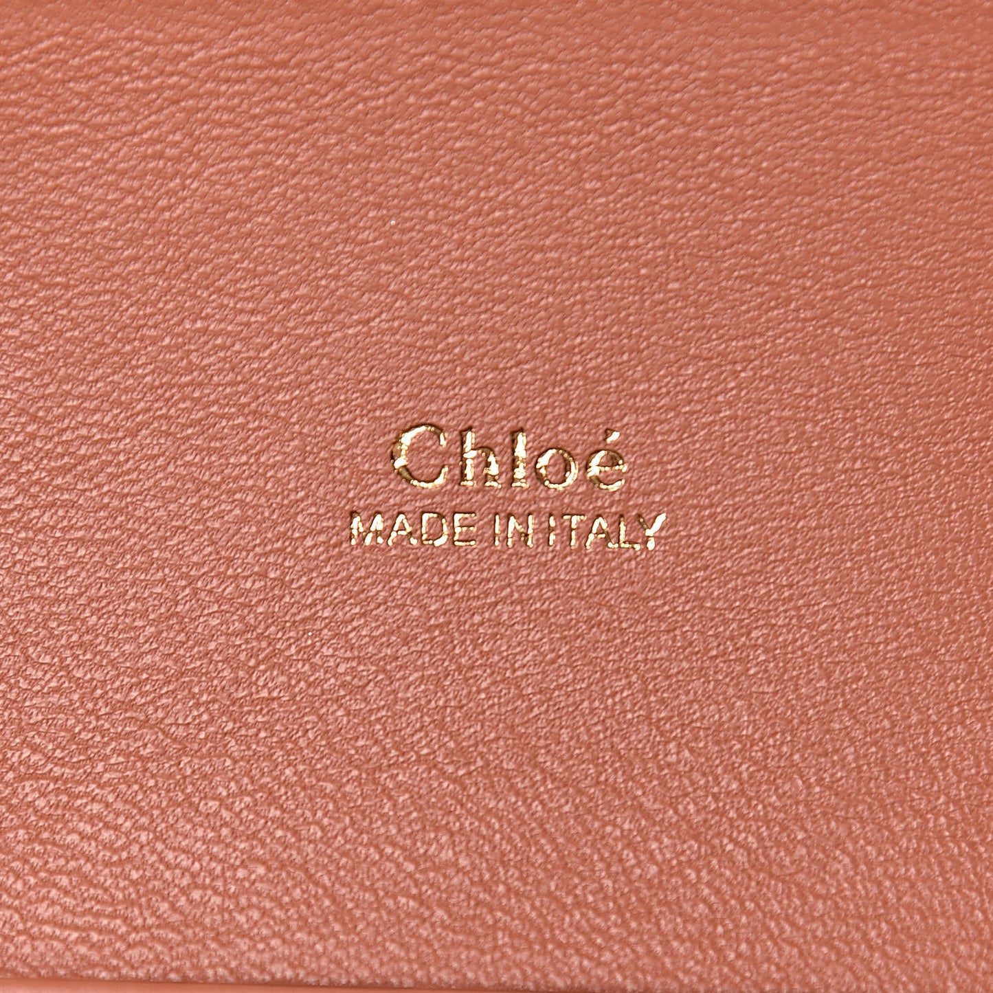 Calfskin Crocodile Embossed Small Aby Lock Chestnut Brown