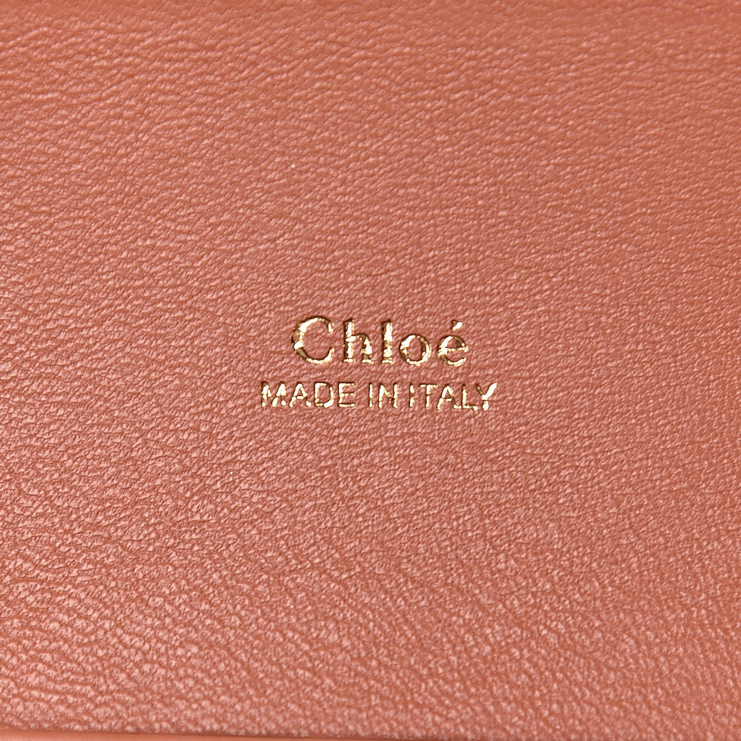 Chloe Calfskin Crocodile Embossed Small Aby Lock Chestnut Brown 8 of 9