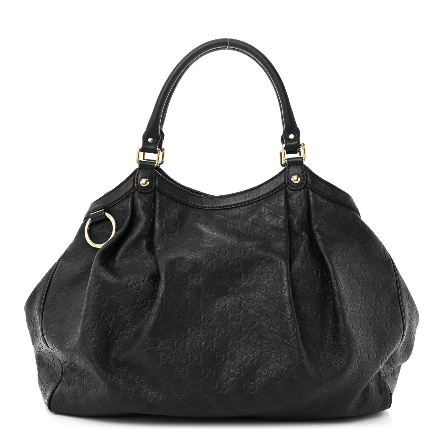 Gucci Guccissima Large Sukey Tote Black 1 of 11